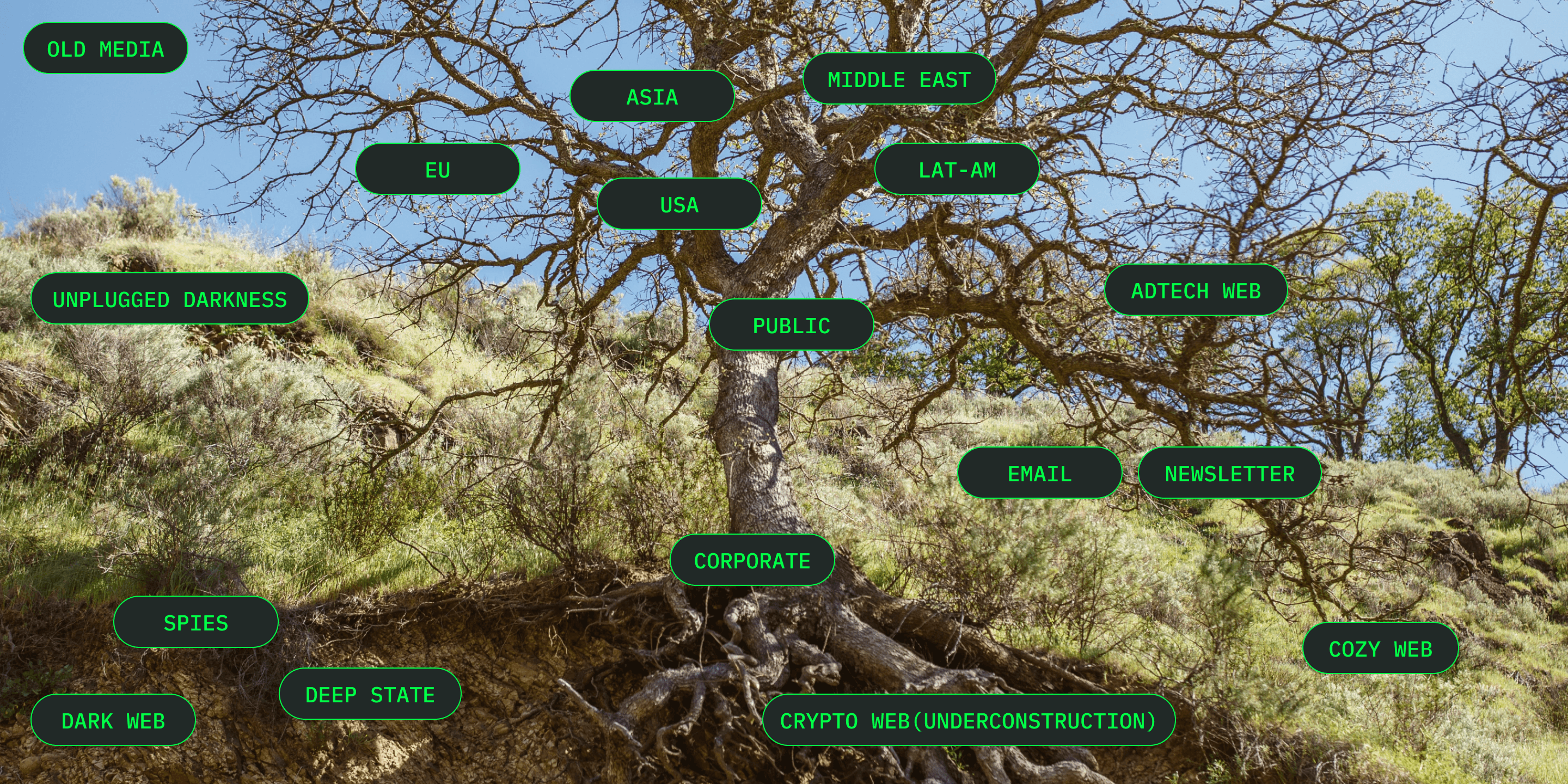 Adapted from Ribbonfarm, “Unlike the main public internet, which runs on the (human) protocol of “users” clicking on links on public pages/apps maintained by “publishers”, the cozy web works on the (human) protocol of everybody cutting-and-pasting bits of text, images, URLs, and screenshots across live streams.”