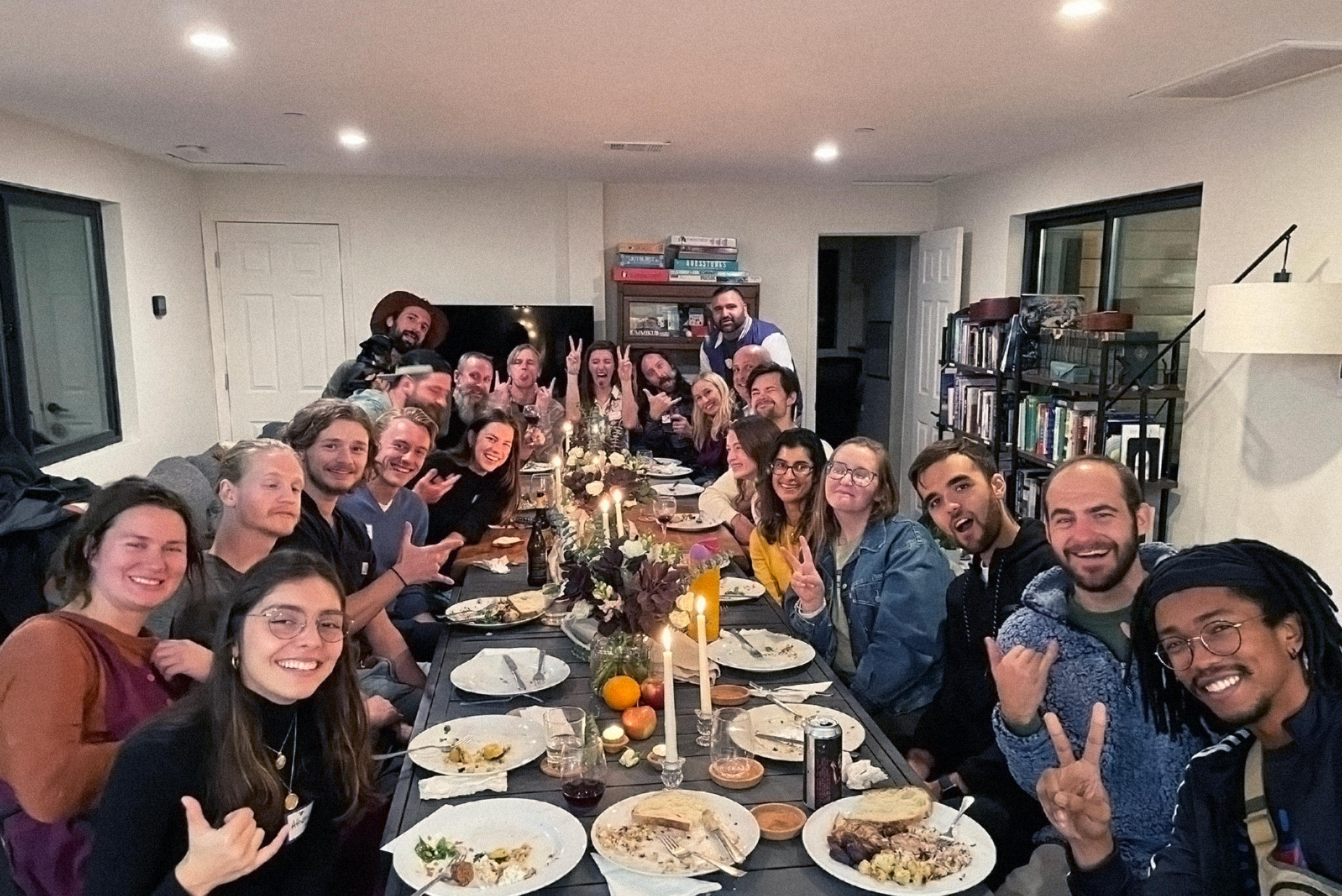 Community dinners are a hallmark of coliving with Cabin