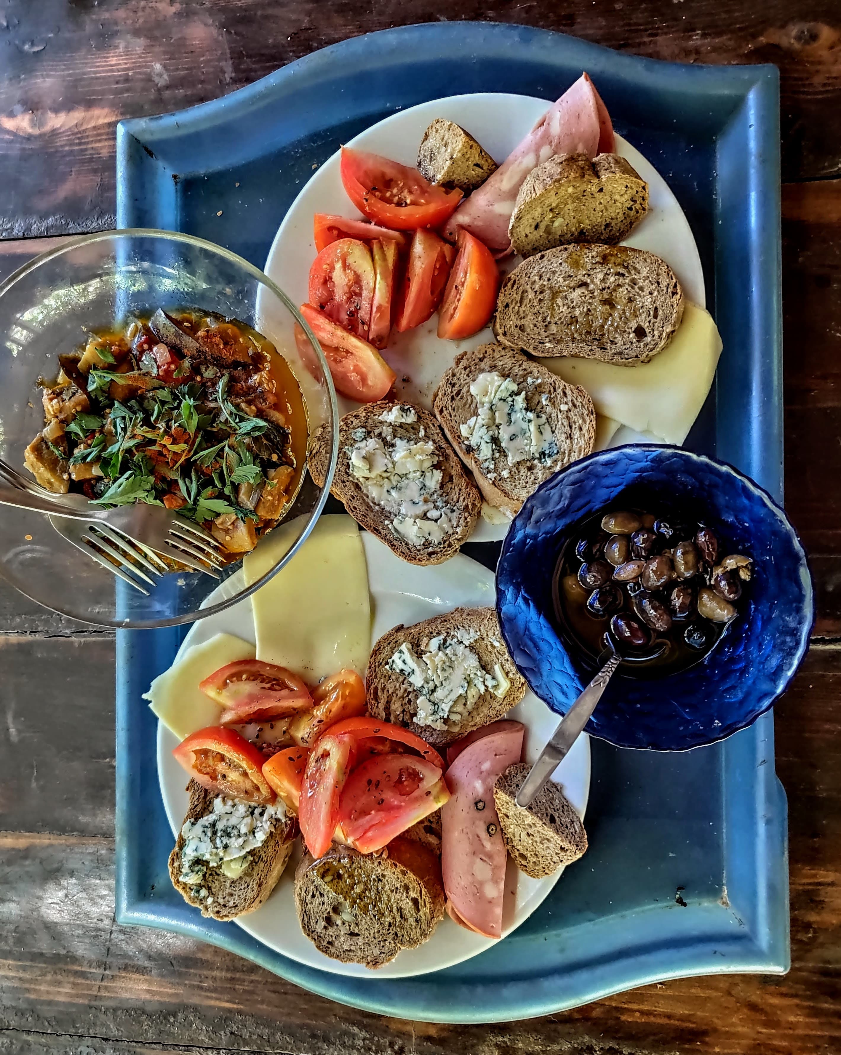 A delicious Mediterranean breakfast