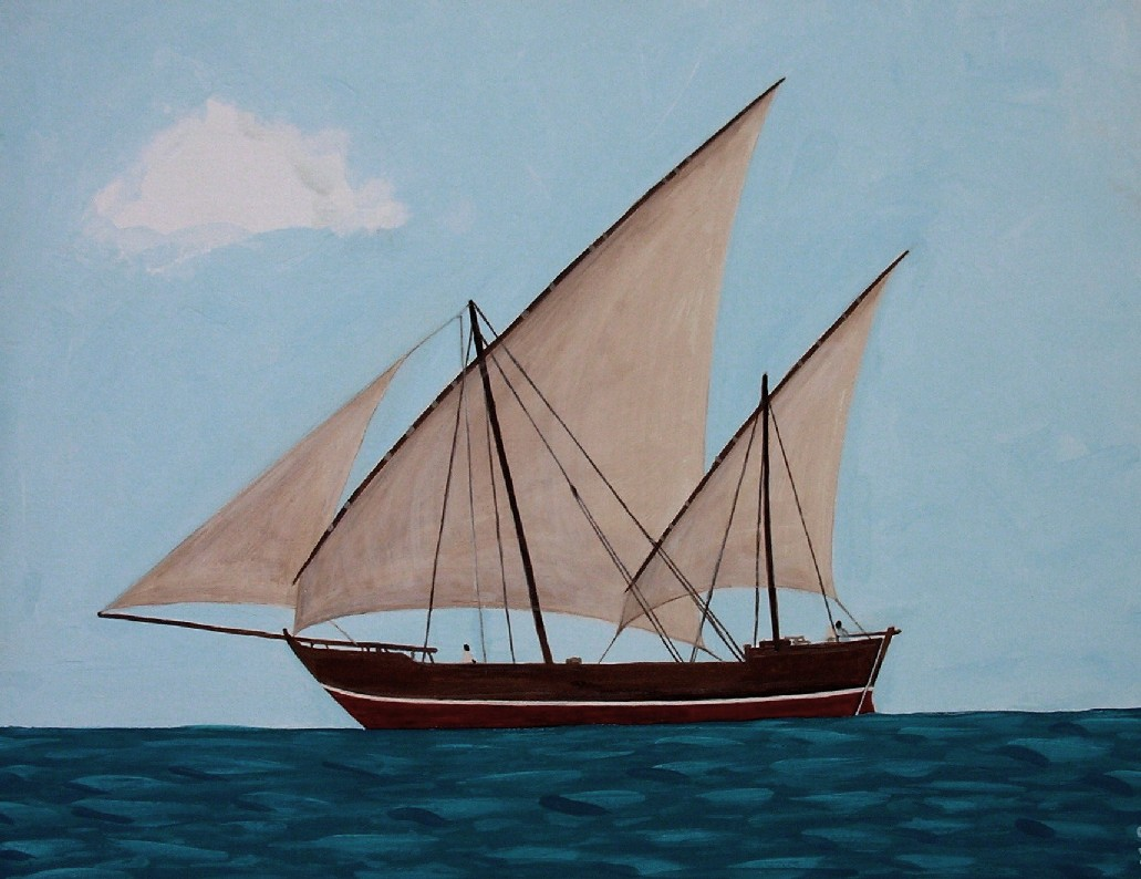 A small maneuverable sailboat known as a caravel, Portuguese for "startup"