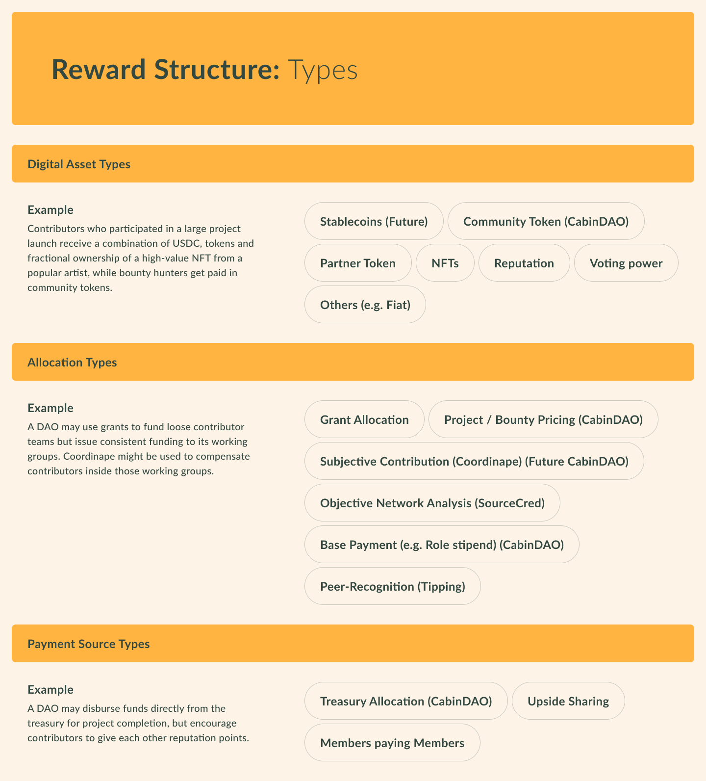 Reward Types Sample Worksheet